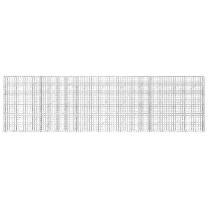 Gabion cu sârmă de 5 mm și plasă de 5x5 cm 550x10x150 cm WALTI