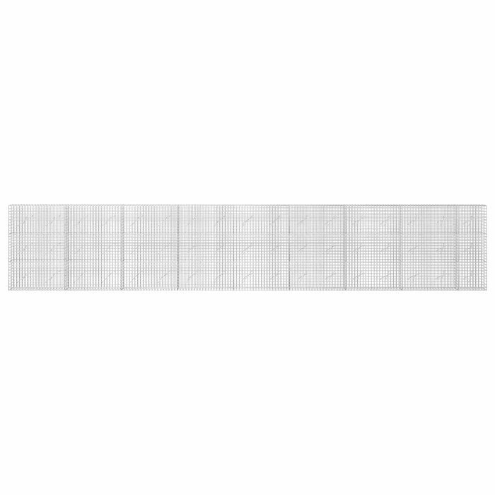 Gabion cu sârmă de 5 mm și plasă de 5x5 cm 850x10x150 cm - WALTI WALTI