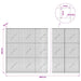 Gabion cu sârmă de 5 mm și plasă de 5x5 cm 850x10x150 cm - WALTI WALTI