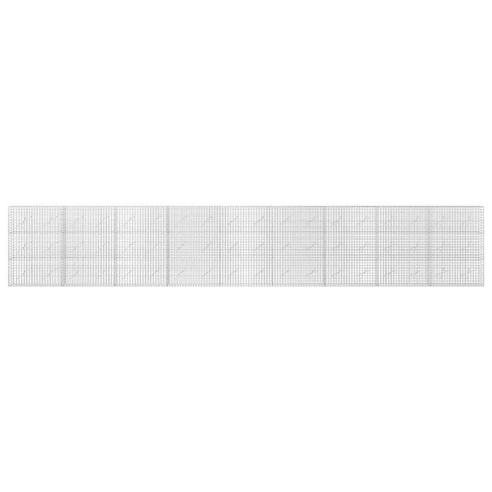 Gabion cu sârmă de 5 mm și plasă de 5x5 cm 900x10x150 cm WALTI