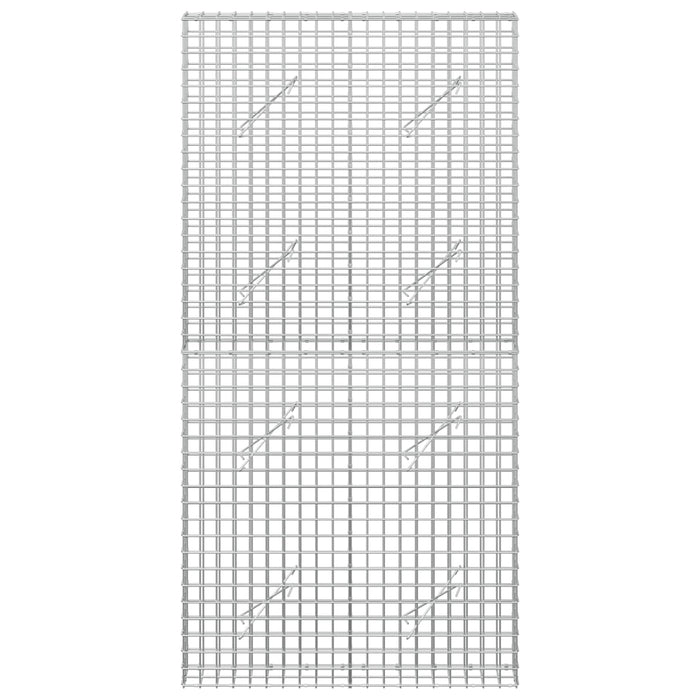 Gabion cu sârmă de 5 mm și plasă de 5x5 cm 100x10x200 cm WALTI