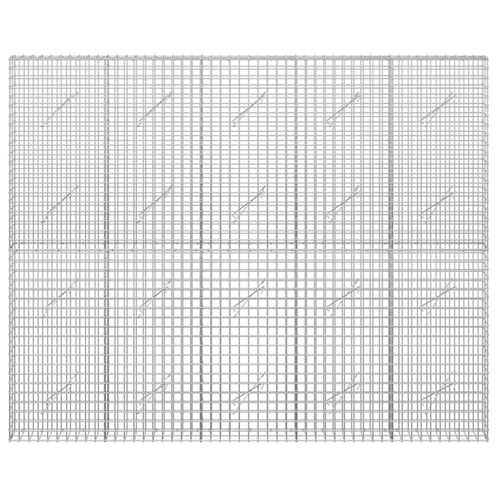 Gabion cu sârmă de 5 mm și plasă de 5x5 cm 250x10x200 cm WALTI