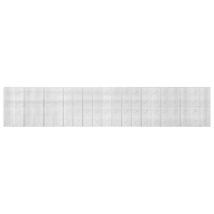 Gabion cu sârmă de 5 mm și plasă de 5x5 cm 1050x10x200 cm WALTI