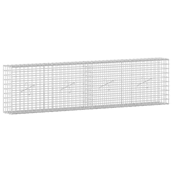 Gabion cu sârmă de 5 mm și plasă de 5x5 cm 200x20x50 cm WALTI