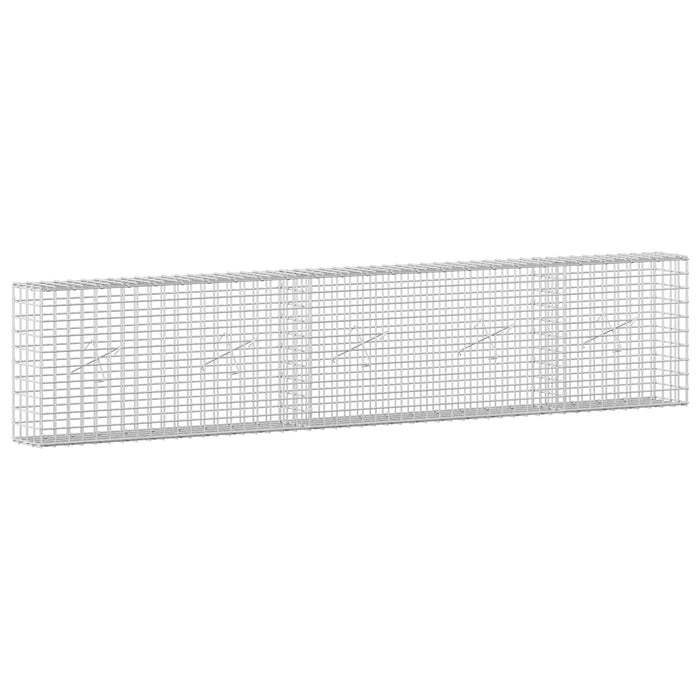Gabion cu sârmă de 5 mm și plasă de 5x5 cm 250x20x50 cm WALTI