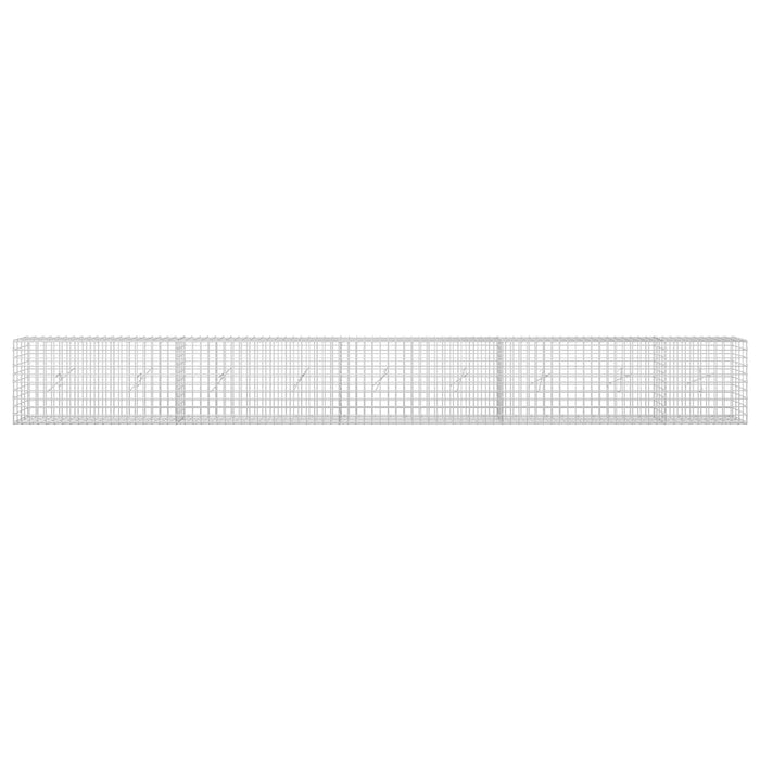Gabion cu sârmă de 5 mm și plasă de 5x5 cm 450x20x50 cm WALTI