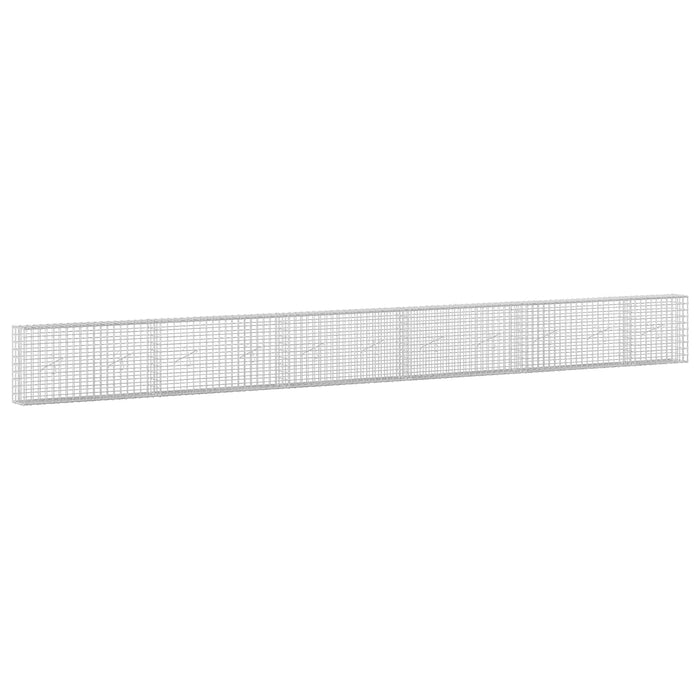 Gabion cu sârmă de 5 mm și plasă de 5x5 cm 550x20x50 cm WALTI