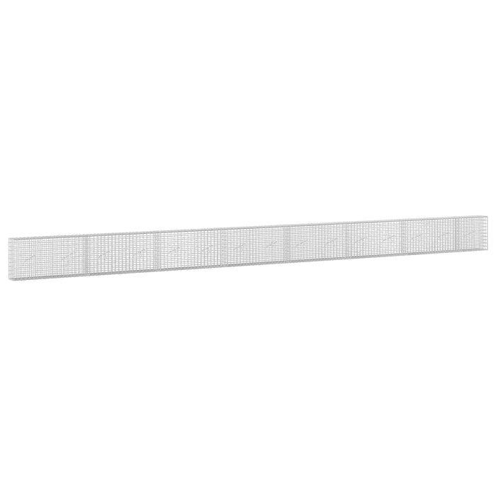 Gabion cu sârmă de 5 mm și plasă de 5x5 cm 750x20x50 cm WALTI