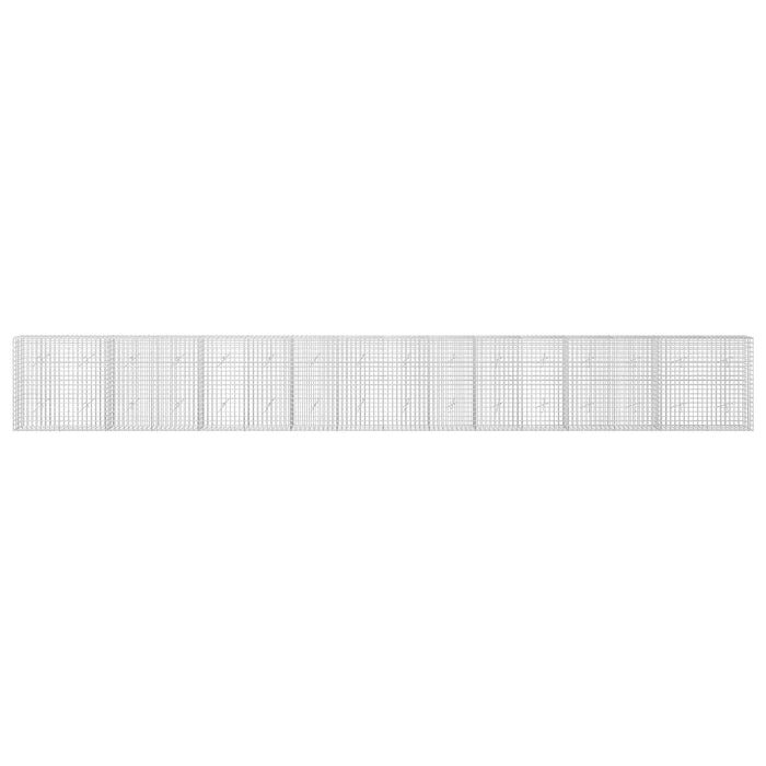 Gabion cu sârmă de 5 mm și plasă de 5x5 cm 800x20x100 cm WALTI