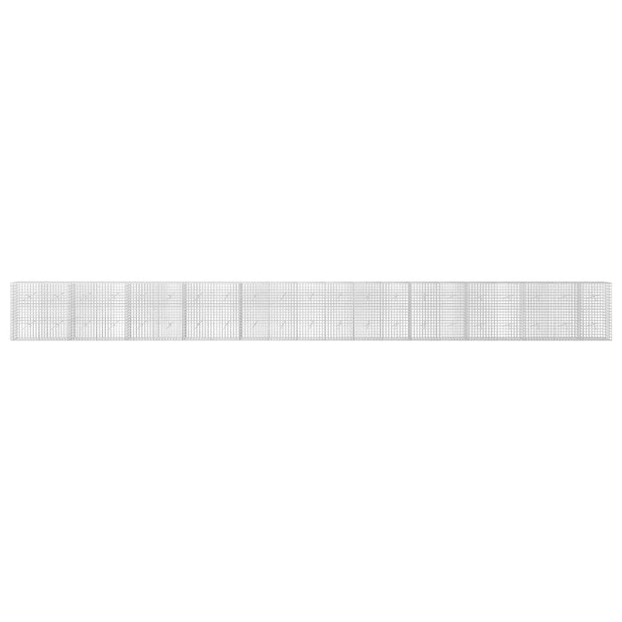 Gabion cu sârmă de 5 mm și plasă de 5x5 cm 1050x20x100 cm WALTI