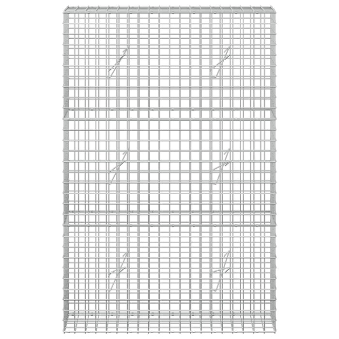 Gabion cu sârmă de 5 mm și plasă de 5x5 cm 100x20x150 cm WALTI