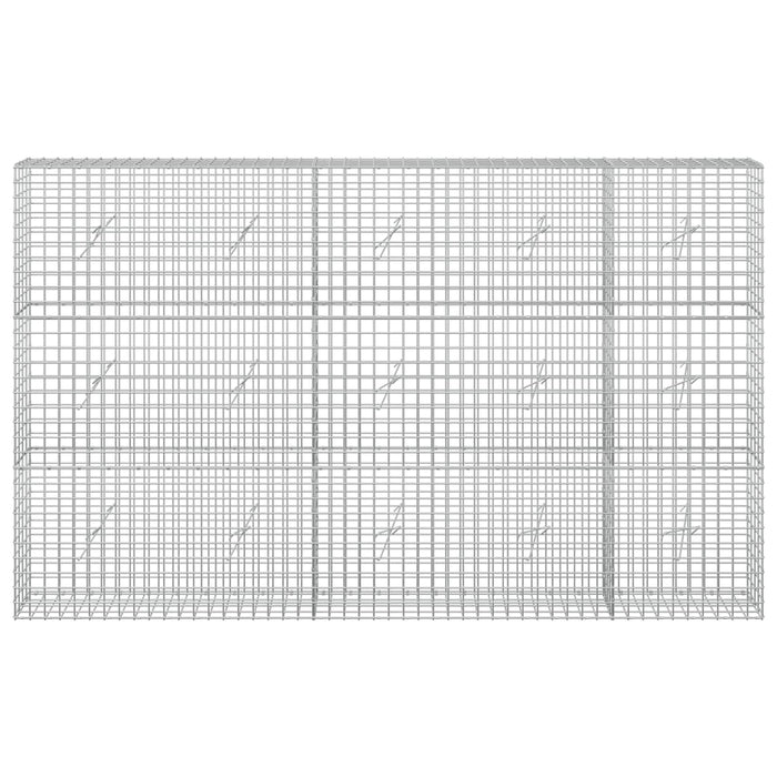Gabion cu sârmă de 5 mm și plasă de 5x5 cm 250x20x150 cm WALTI