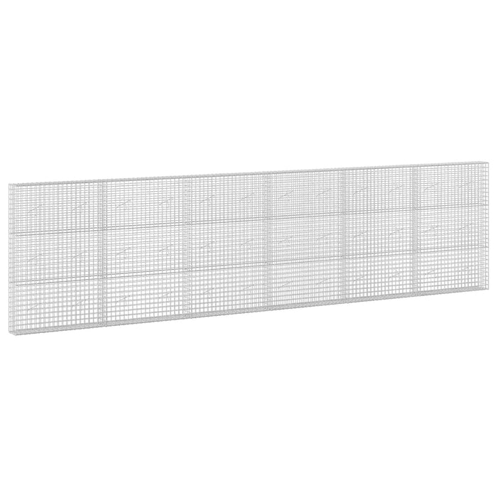 Gabion cu sârmă de 5 mm și plasă de 5x5 cm 600x20x150 cm WALTI