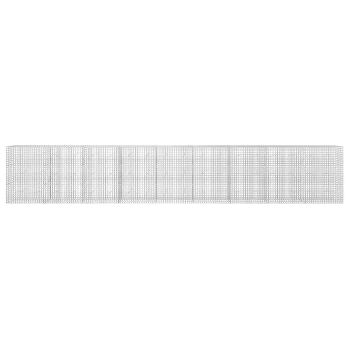 Gabion cu sârmă de 5 mm și plasă de 5x5 cm 900x20x150 cm WALTI