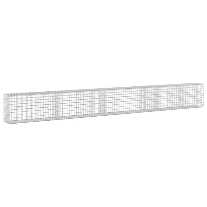 Gabion cu sârmă de 5 mm și plasă de 5x5 cm 450x30x50 cm WALTI