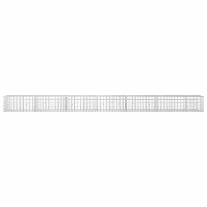 Gabion cu sârmă de 5 mm și plasă de 5x5 cm 650x30x50 cm WALTI