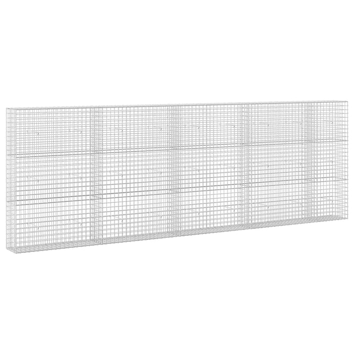 Gabion cu sârmă de 5 mm și plasă de 5x5 cm 450x30x150 cm WALTI