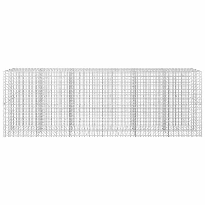 Gabion cu sârmă de 5 mm și plasă de 5x5 cm 600x30x200 cm WALTI