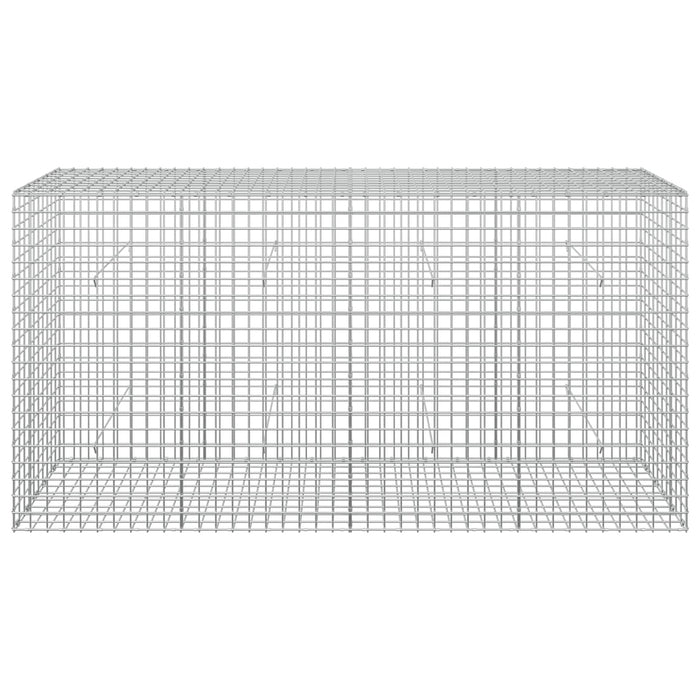 Gabion cu sârmă de 5 mm și plasă de 5x5 cm 200x50x100 cm WALTI