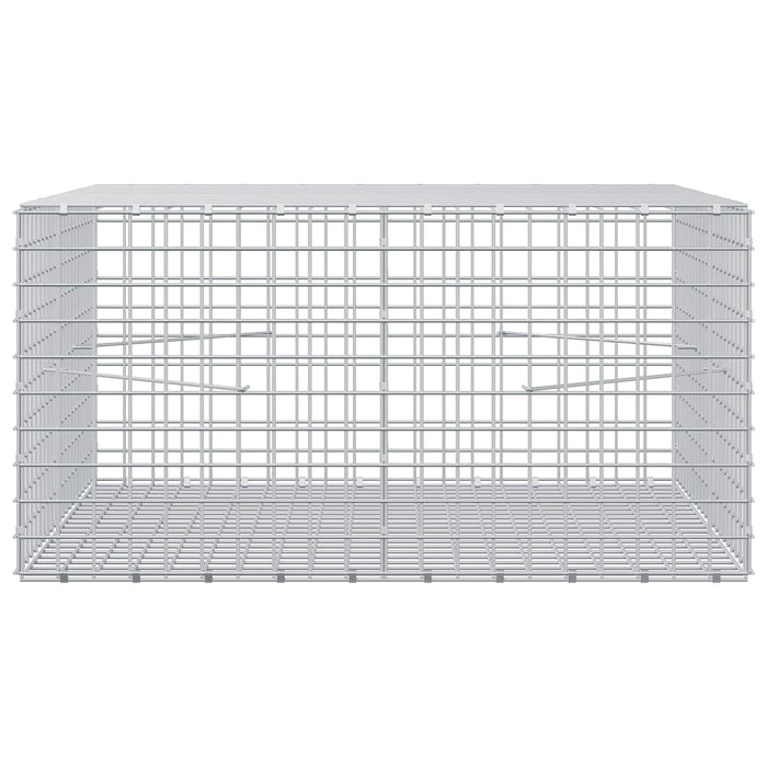 Gabion cu sârmă de 5 mm și plasă de 5x5 cm 100x100x50 cm WALTI