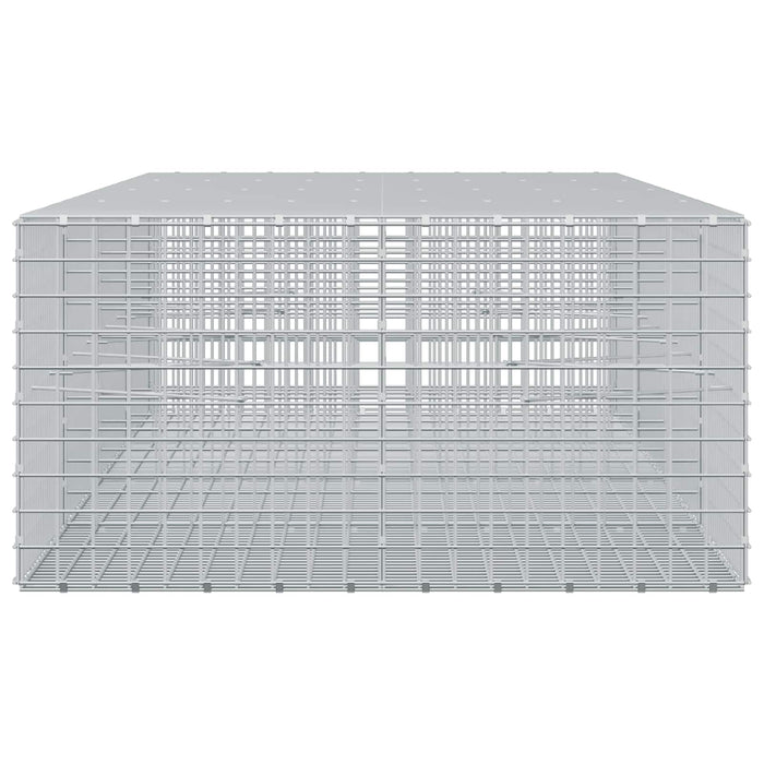 Gabion cu sârmă de 5 mm și plasă de 5x5 cm 400x100x50 cm WALTI