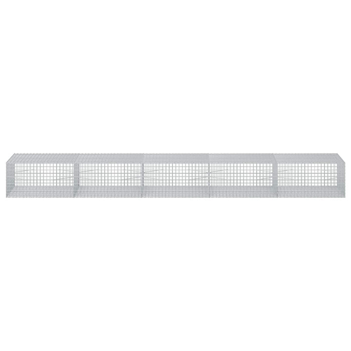 Gabion cu sârmă de 5 mm și plasă de 5x5 cm 500x100x50 cm WALTI