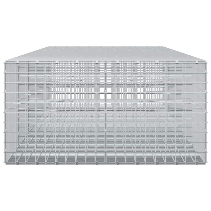 Gabion cu sârmă de 5 mm și plasă de 5x5 cm 500x100x50 cm WALTI