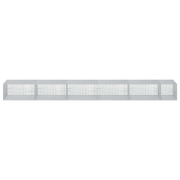 Gabion cu sârmă de 5 mm și plasă de 5x5 cm 550x100x50 cm WALTI