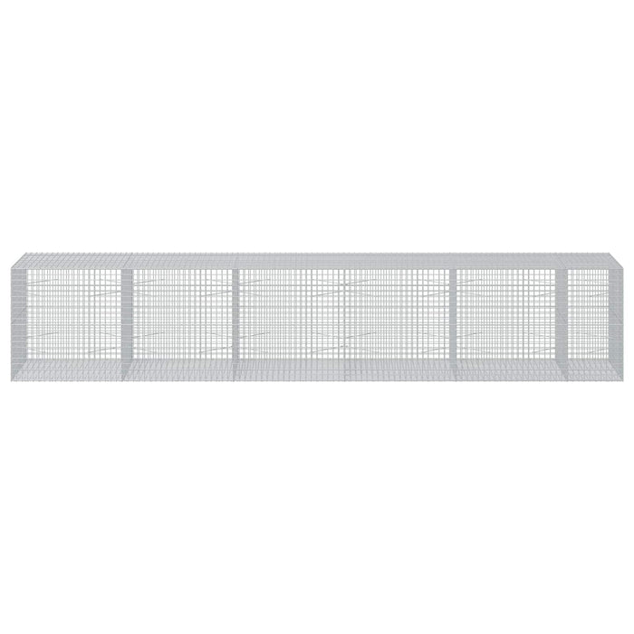 Gabion cu sârmă de 5 mm și plasă de 5x5 cm 550x100x100 cm WALTI