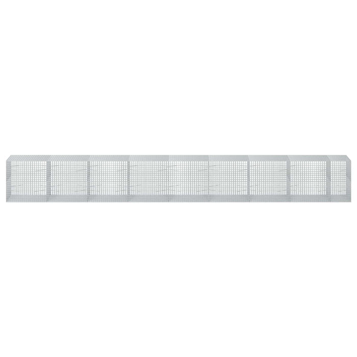 Gabion cu sârmă de 5 mm și plasă de 5x5 cm 850x100x100 cm WALTI