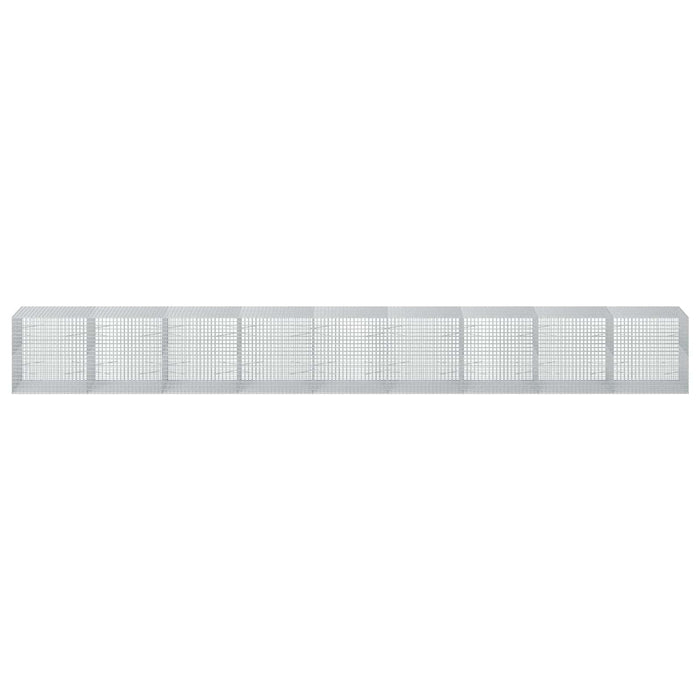 Gabion cu sârmă de 5 mm și plasă de 5x5 cm 900x100x100 cm WALTI