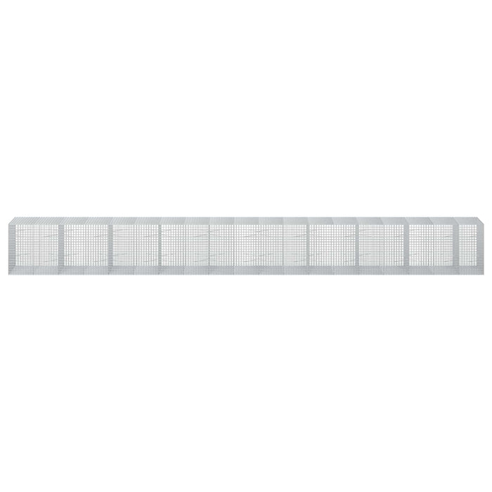 Gabion cu sârmă de 5 mm și plasă de 5x5 cm 950x100x100 cm WALTI