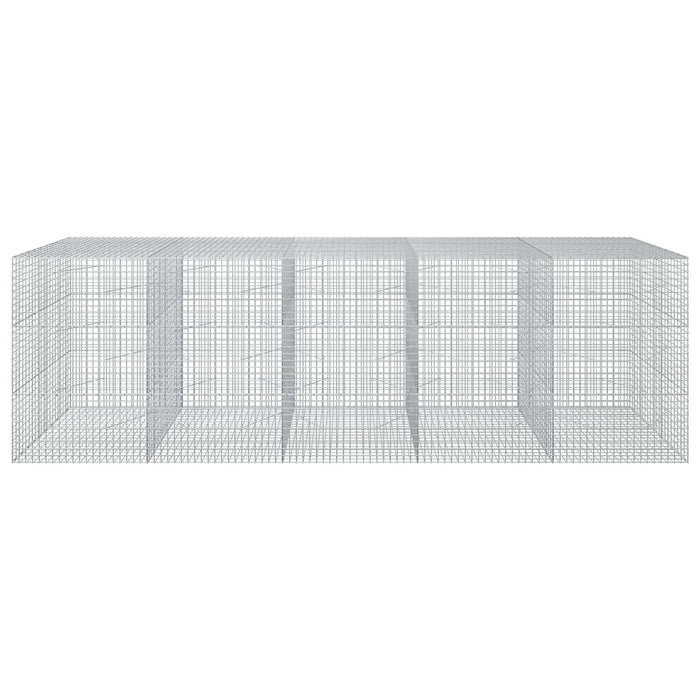 Gabion cu sârmă de 5 mm și plasă de 5x5 cm 500x100x150 cm WALTI