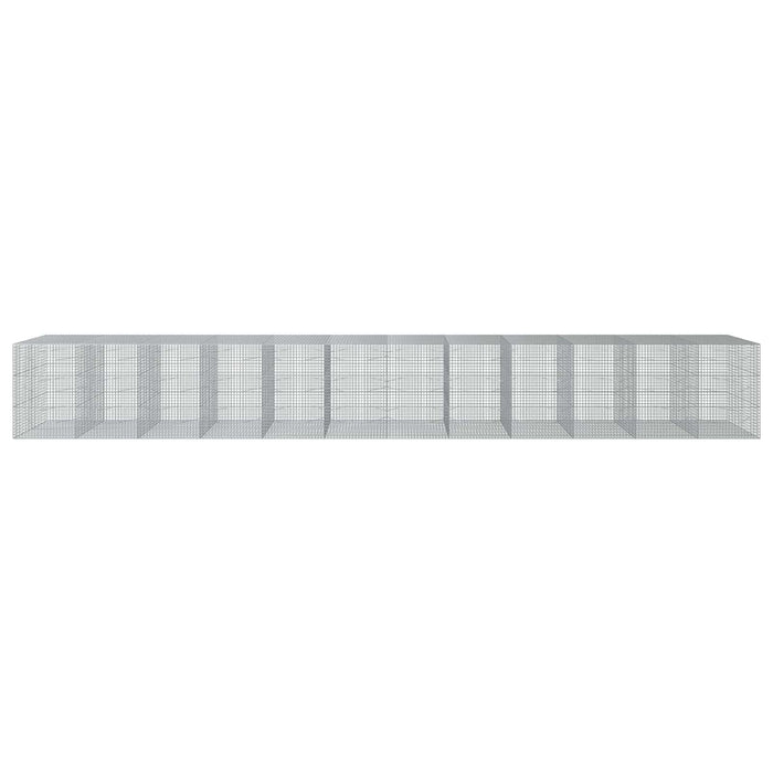 Gabion cu sârmă de 5 mm și plasă de 5x5 cm 1200x100x150 cm WALTI