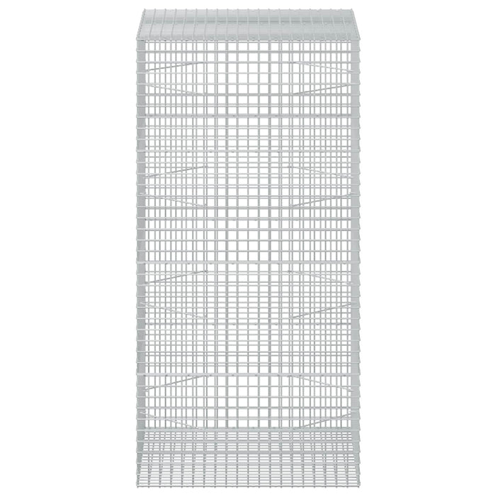 Gabion cu sârmă de 5 mm și plasă de 5x5 cm 100x100x200 cm WALTI