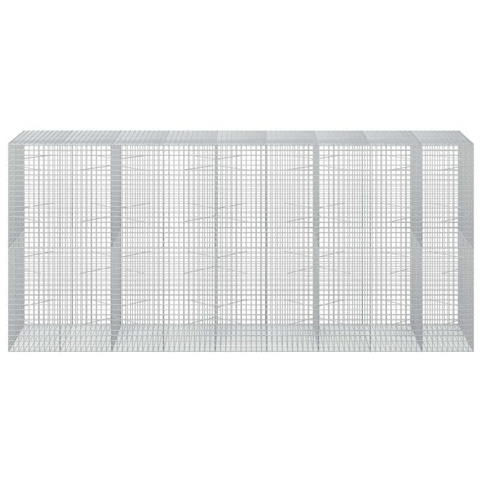 Gabion cu sârmă de 5 mm și plasă de 5x5 cm 450x100x200 cm WALTI