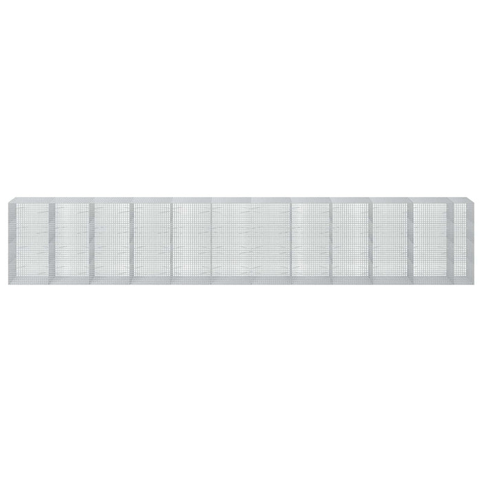 Gabion cu sârmă de 5 mm și plasă de 5x5 cm 1150x100x200 cm WALTI