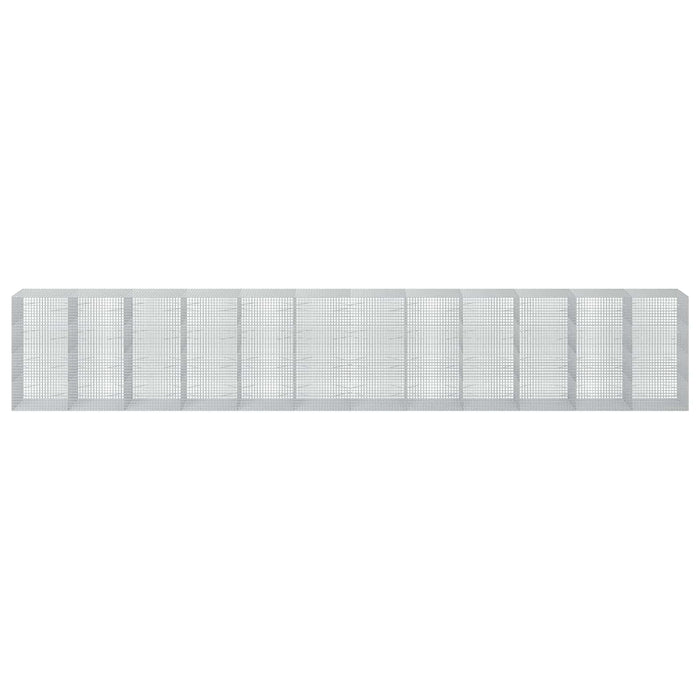 Gabion cu sârmă de 5 mm și plasă de 5x5 cm 1200x100x200 cm WALTI