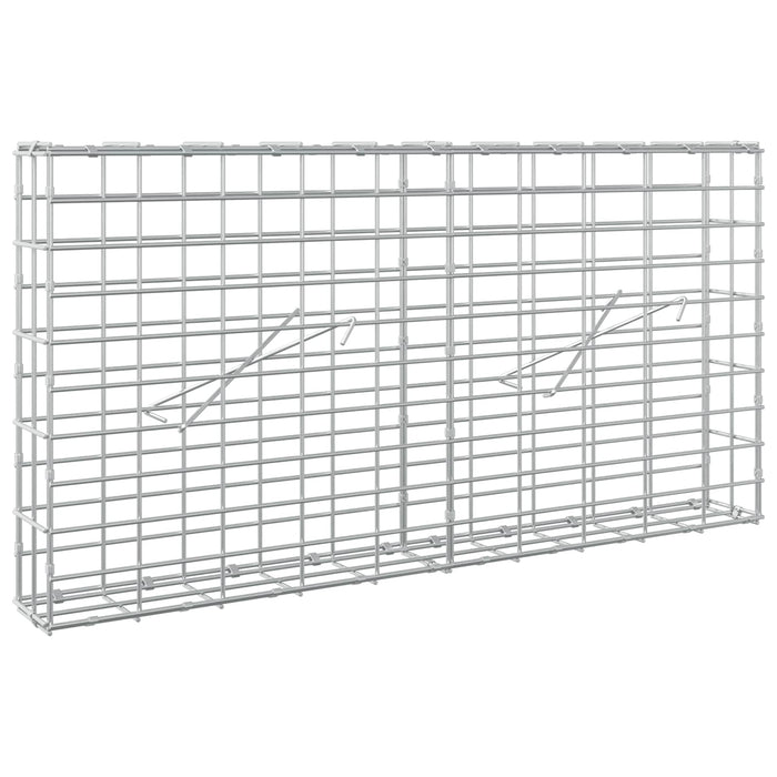 Gabion cu Sârmă de 5 mm și Plasă de 5x10 cm 100x10x50 cm WALTI
