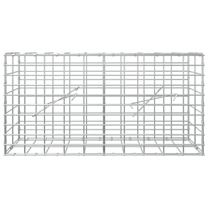 Gabion cu Sârmă de 5 mm și Plasă de 5x10 cm 100x10x50 cm WALTI