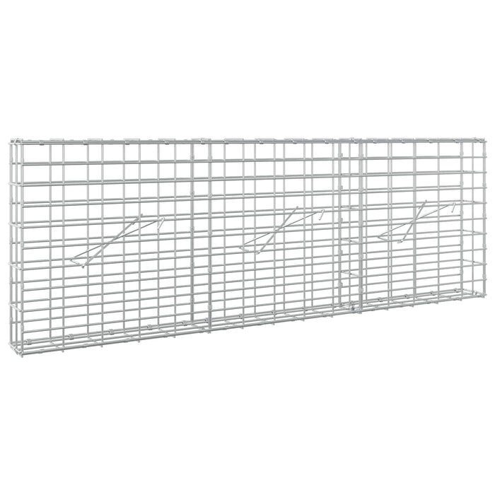 Gabion cu Sârmă de 5 mm și Plasă de 5x10 cm 150x10x50 cm WALTI