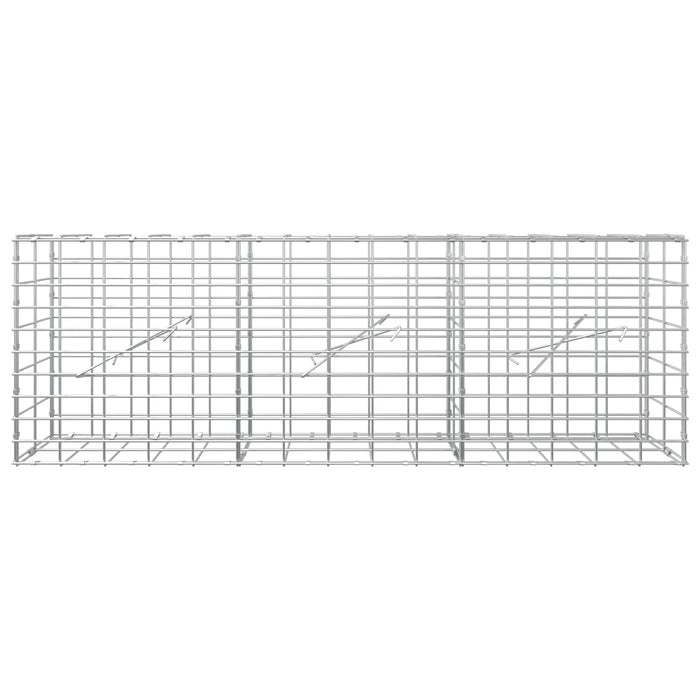 Gabion cu Sârmă de 5 mm și Plasă de 5x10 cm 150x10x50 cm WALTI