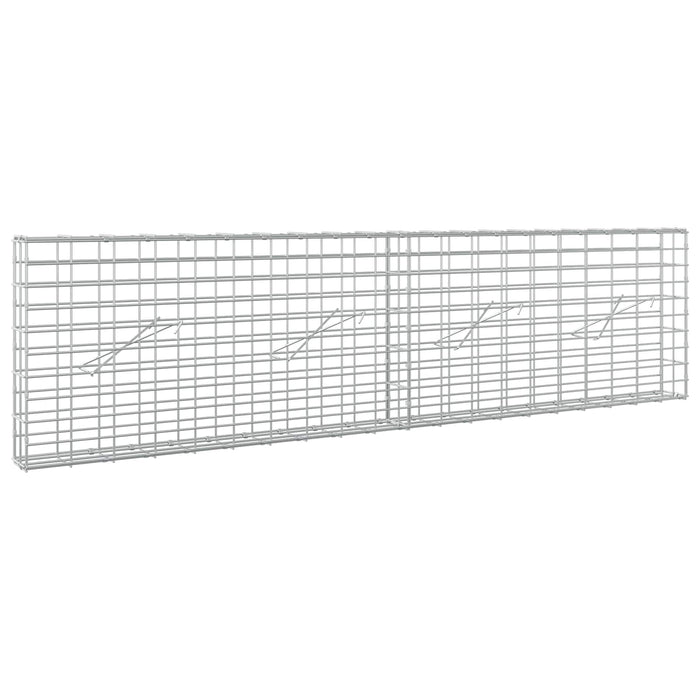 Gabion cu Sârmă de 5 mm și Plasă de 5x10 cm 200x10x50 cm WALTI
