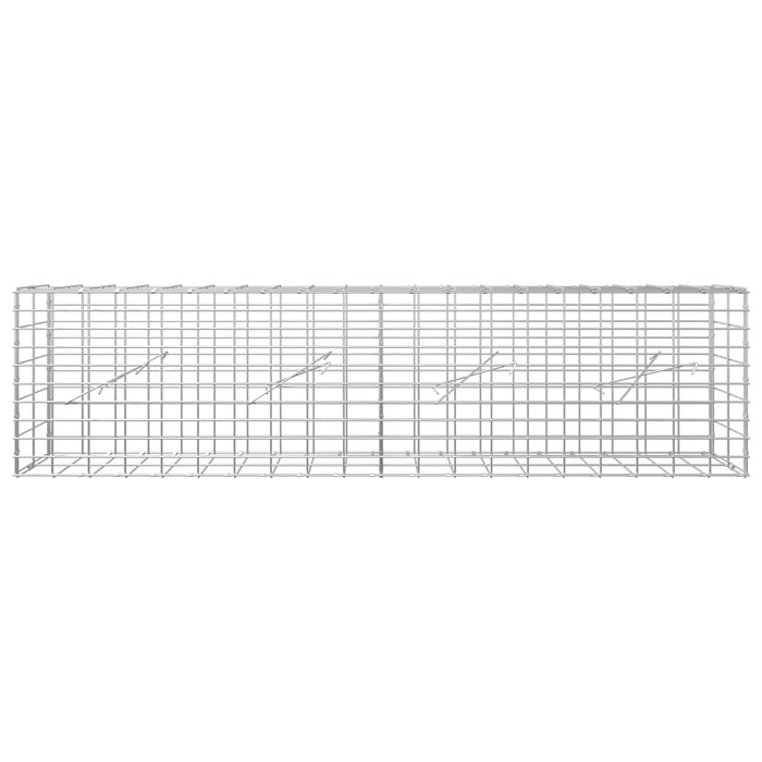 Gabion cu Sârmă de 5 mm și Plasă de 5x10 cm 200x10x50 cm WALTI