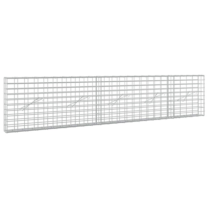 Gabion cu Sârmă de 5 mm și Plasă de 5x10 cm 250x10x50 cm WALTI