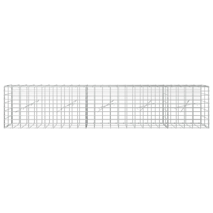 Gabion cu Sârmă de 5 mm și Plasă de 5x10 cm 250x10x50 cm WALTI