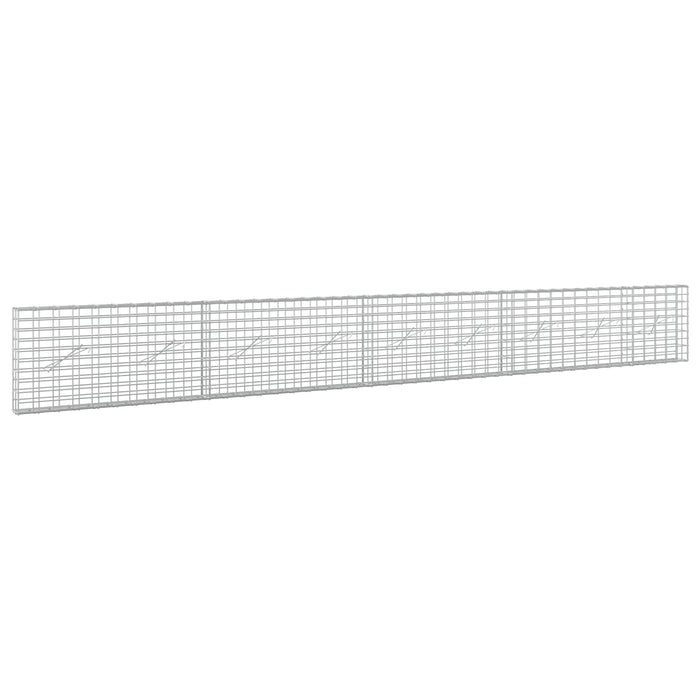 Gabion cu Sârmă de 5 mm și Plasă de 5x10 cm 450x10x50 cm WALTI