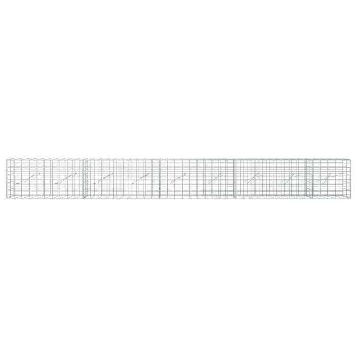 Gabion cu Sârmă de 5 mm și Plasă de 5x10 cm 450x10x50 cm WALTI