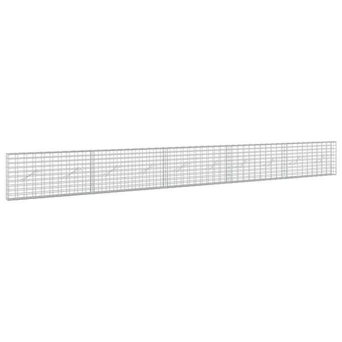 Gabion cu Sârmă de 5 mm și Plasă de 5x10 cm 500x10x50 cm - WALTI WALTI