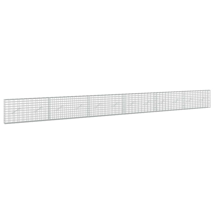 Gabion cu Sârmă de 5 mm și Plasă de 5x10 cm 600x10x50 cm WALTI